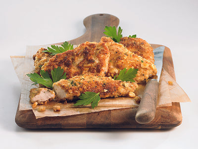 ESCALOPE DE POULET EN CROÛTE DE NOIX DE GRENOBLE