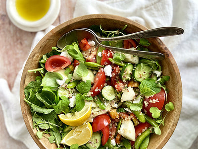 LA JULIE MEAL SALAD - THE GREEK VEGAN