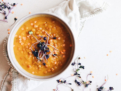 POTAGE AUX LÉGUMES GRILLÉS