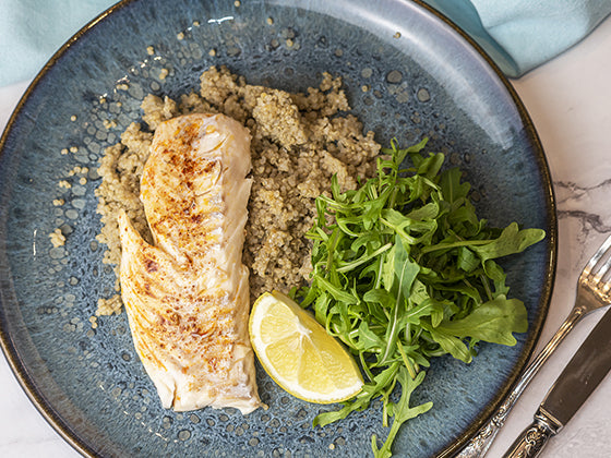 FILET D’AIGLEFIN RÔTI AU PAPRIKA, CITRON ET QUINOA-image
