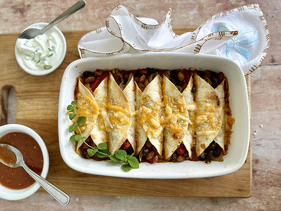 Recette Enchiladas Aux L gumineuses Sauce pic e Isabelle Huot 