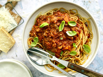 SAUCE BOLOGNAISE VÉGÉ À LA PVT