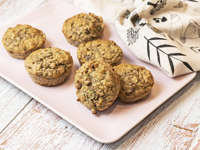 MUFFINS AUX COURGETTES, PACANES ET CANNELLE
