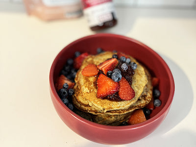 PANCAKES BANANE ET CHIA AVEC COLLAGÈNE