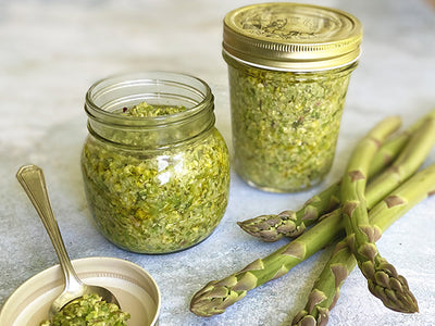 PESTO D'ASPERGES, PISTACHES ET PARMESAN