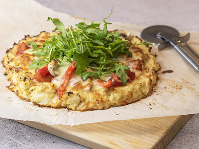 PIZZA SUR PÂTE DE CHOU-FLEUR