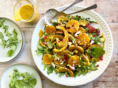 SALADE, VINAIGRETTE CITROUILLE ET ÉRABLE