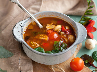 VEGETABLE SOUPS UNDER THE SCOPE