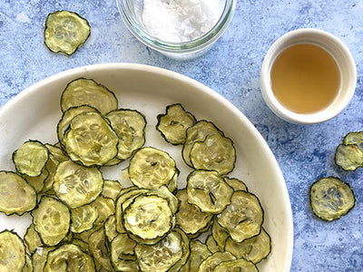 CROUSTILLES DE CONCOMBRE, SEL & VINAIGRE