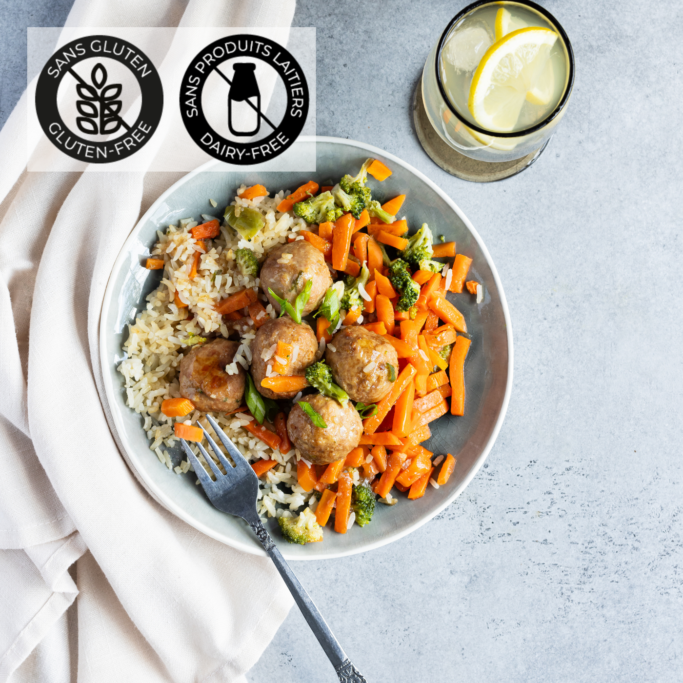 Teriyaki pork meatballs